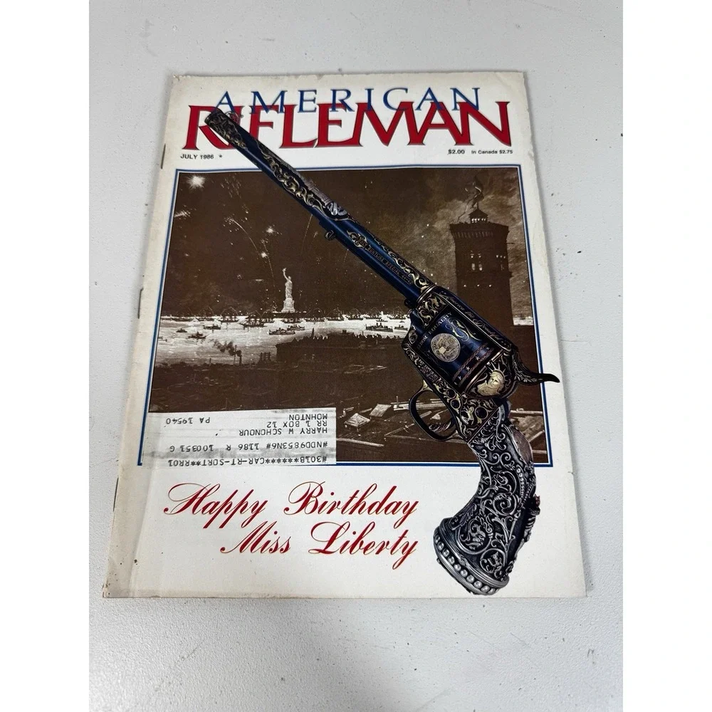 July‎ 1986 American Rifleman NRA Magazine Handgun Shotgun Hunting Camouflage